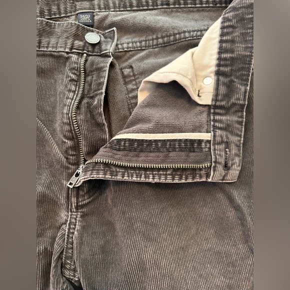 352. MENS Banana Republic Denim Vintage Brown Cotton Corduroy Straight Leg Pants - Picture 4 of 9